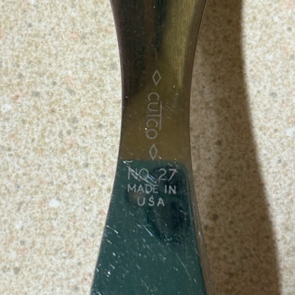 Cutco Vintage Wood Handle Carving Fork and Spreader Spatula Set - Picture 3 of 3